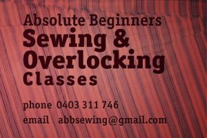 Absolute Beginners Sewing and Overlocking Classes - Education NSW